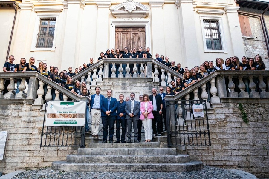 La presentazione della Millenium Brescia (foto Daniele Bianchin)