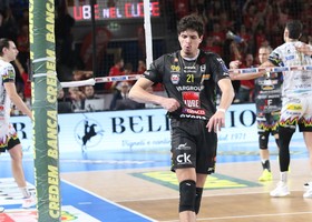 Mattia Bottolo con la maglia della Lube Mattia Bottolo con la maglia della Lube