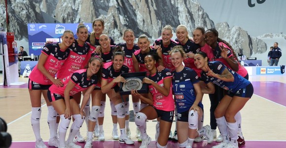 Scandicci-Novara alla Courmayeur Cup (foto Filippo Rubin)