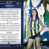 La nota della Consolini Volley su Instagram