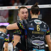 Oleh Plotnytskyi con la maglia della Sir Susa Scai Perugia