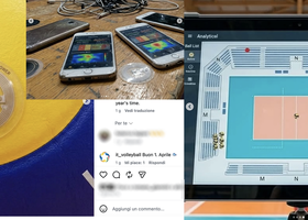 Alcune immagini del post del vice della Lube Francesco Oleni per il pesce d'aprile tecnologico