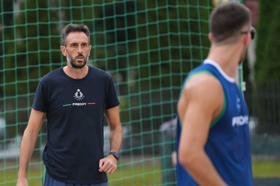 Paolo Nicolai durante la preparazione agli Europei di Stare Jablonki
