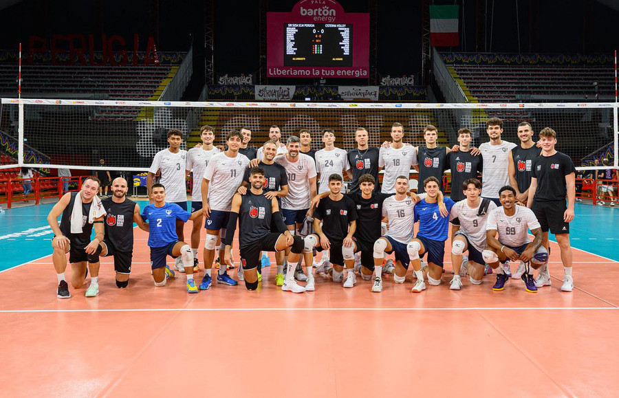 Perugia e Cisterna, foto di gruppo