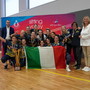 La Dream Volley Pisa festeggia la Supercoppa italiana femminile di sitting volley. Immagine diffusa dalla FIPAV. La Dream Volley Pisa festeggia la Supercoppa italiana femminile di sitting volley. Immagine diffusa dalla FIPAV.