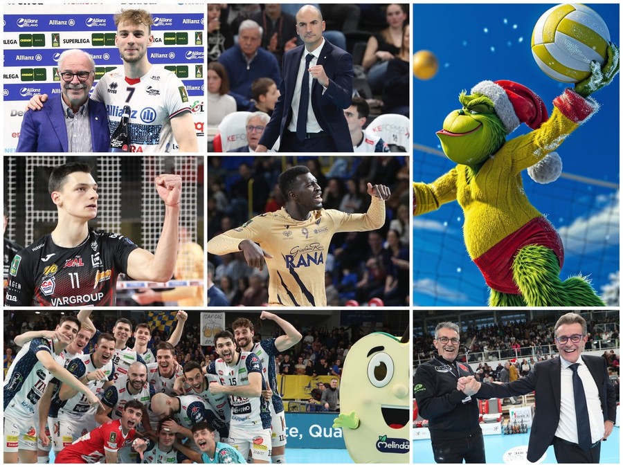 Pallavoto di fine 2023: Trento fa 31, Lorenzetti inventore, Modena Grinch, Keita Taxi Driver, Nikolov e Reggers voto 8