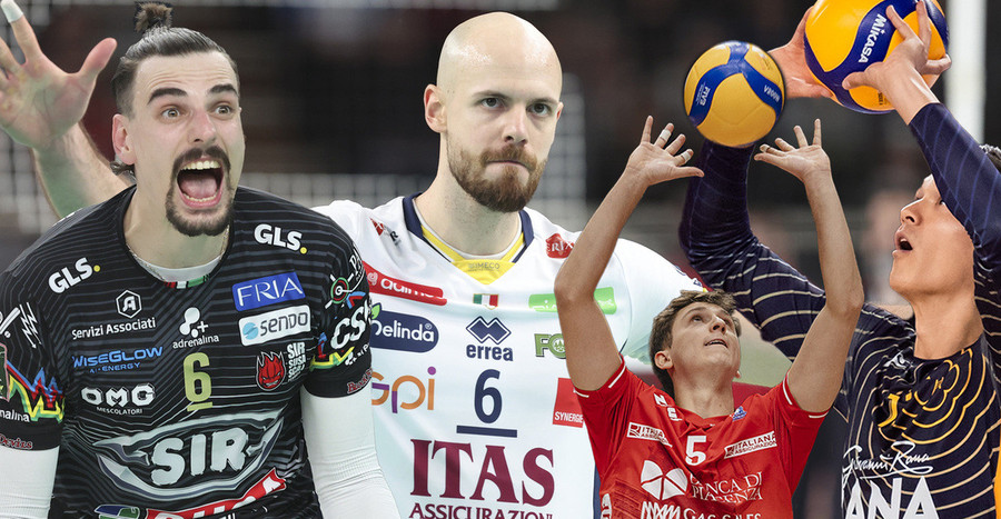 Giannelli, Sbertoli, Porro e Christenson i registe delle prime 4 squadre Giannelli, Sbertoli, Porro e Christenson i registe delle prime 4 squadre