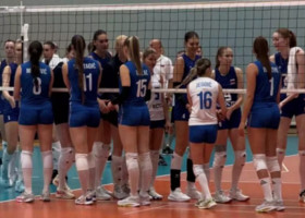 Russia e Serbia durante l'allenamento congiunto Russia e Serbia durante l'allenamento congiunto