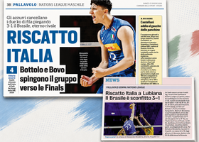 Rassegna stampa 27 giugno: Riscatto Italia sul Brasile, Nedeljkovic a Trento e Aleksic a Scandicci