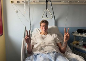 Francesco Recine dopo l'operazione