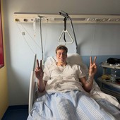 Francesco Recine dopo l'operazione