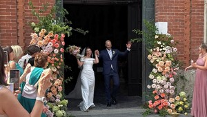 Riccardo Sbertoli nel giorno del matrimonio