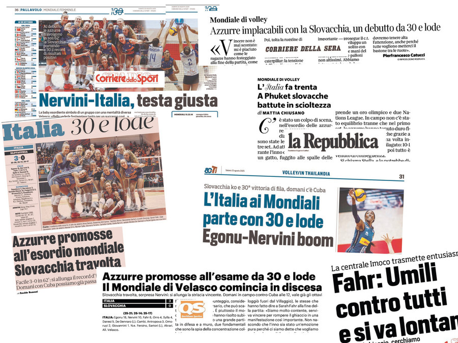 Mondiali F.: Rassegna stampa, vince il tema &quot;30 e lode&quot;
