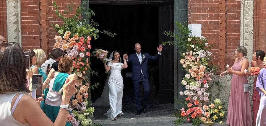 Riccardo Sbertoli nel giorno del matrimonio