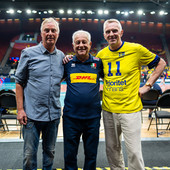 Urban Lennartsson, Julio Velasco e Bengt Gustafsson a Göteborg Urban Lennartsson, Julio Velasco e Bengt Gustafsson a Göteborg