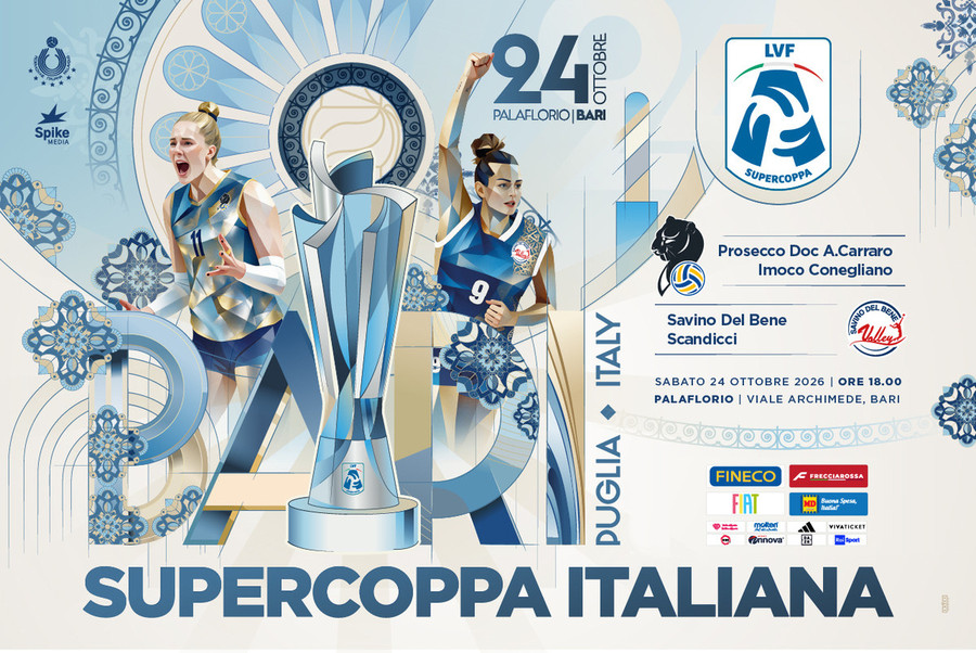 Supercoppa Italiana 2026: Conegliano e Scandicci a Bari Supercoppa Italiana 2026: Conegliano e Scandicci a Bari