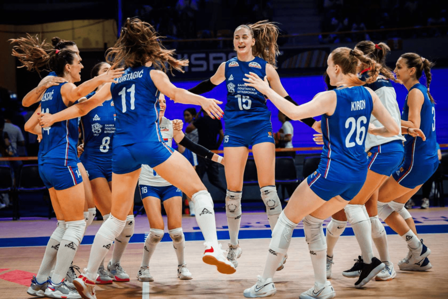La nazionale serba femminile in vista dell'avvio della VNL 2026