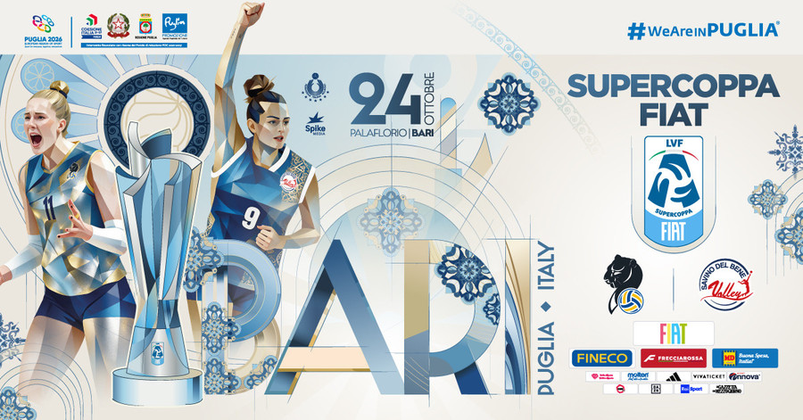 L'immagine ufficiale della Supercoppa FIAT di Bari L'immagine ufficiale della Supercoppa FIAT di Bari