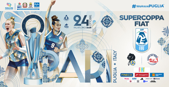 L'immagine ufficiale della Supercoppa FIAT di Bari L'immagine ufficiale della Supercoppa FIAT di Bari