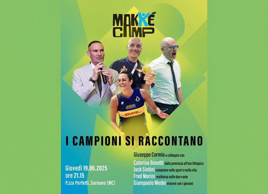 Makkè Camp: Questa sera &quot;I campioni si raccontano&quot;