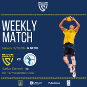 La grafica ufficiale di Sarroch per il debutto contro Ciriè La grafica ufficiale di Sarroch per il debutto contro Ciriè