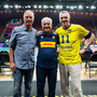 Urban Lennartsson, Julio Velasco e Bengt Gustafsson a Göteborg