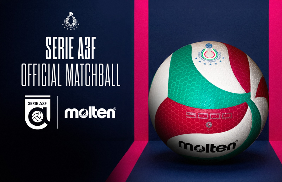 Il Molten V5M5000, pallone ufficiale della Serie A3 femminile 2026/27 (foto Federvolley) Il Molten V5M5000, pallone ufficiale della Serie A3 femminile 2026/27 (foto Federvolley)
