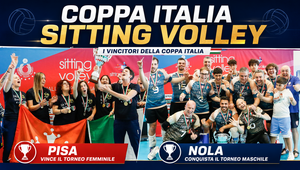 Sitting Volley: Pisa cala il tris in Coppa Italia femminile, Nola domina ancora tra gli uomini Sitting Volley: Pisa cala il tris in Coppa Italia femminile, Nola domina ancora tra gli uomini