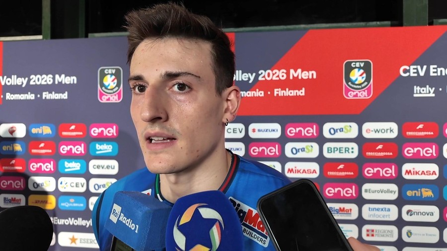 Giovanni Sanguinetti, 14 punti, 82% in attacco, 4 muri, 1 ace contro la Finlandia