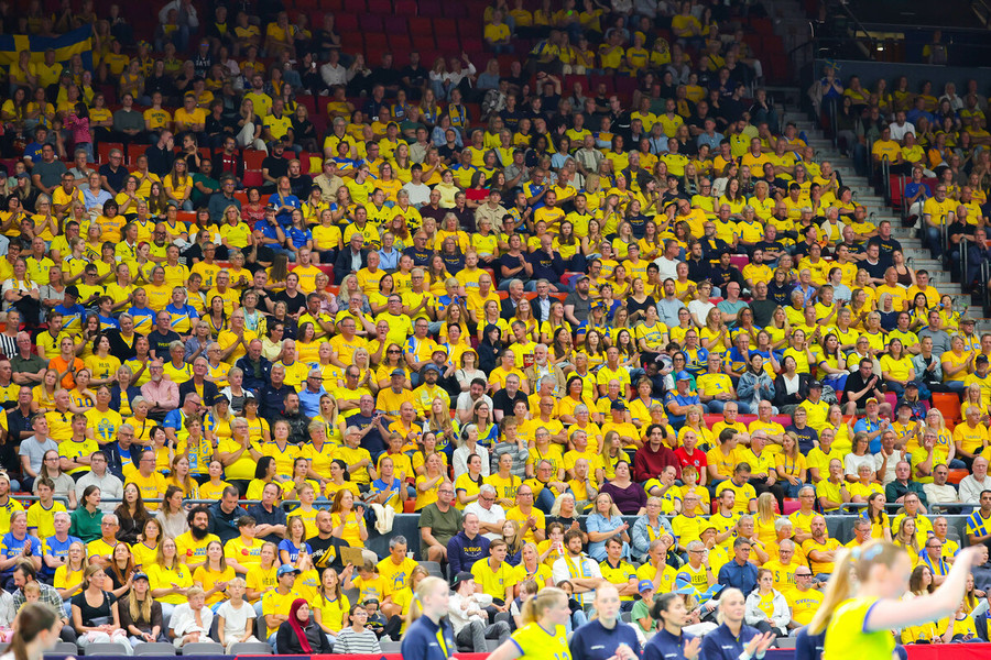 Lo Scandinavium di Göteborg registra il nuovo record svedese con 5.261 spettatori (foto CEV)