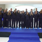 Le due Itas Trentino alla presentazione della stagione 2026/27 da Gruppo Barchetti (foto Trabalza). Le due Itas Trentino alla presentazione della stagione 2026/27 da Gruppo Barchetti (foto Trabalza).