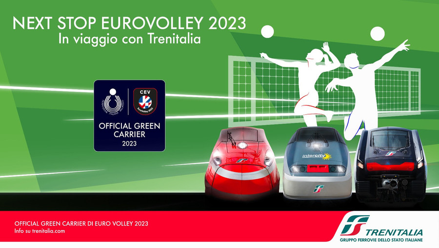 Verso l'Europeo: Trenitalia Official Green Carrier degli EuroVolley 2023