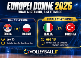 Europei femminili: Serbia-Polonia e Italia-Turchia, la programmazione tv delle finali