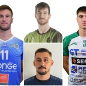 In senso orario Rossato top scorer, Peslac, Catone, Lukasz