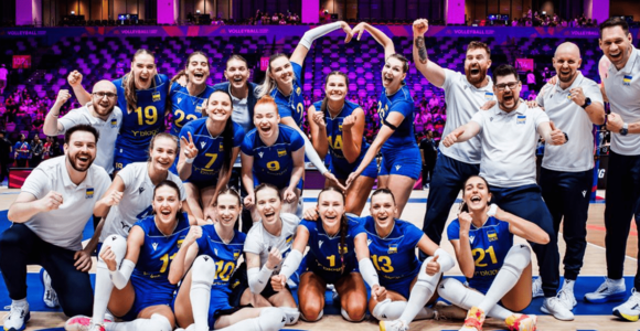 La nazionale femminile dell'Ucraina durante la VNL 2026 La nazionale femminile dell'Ucraina durante la VNL 2026