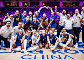 La nazionale femminile dell'Ucraina durante la VNL 2026 La nazionale femminile dell'Ucraina durante la VNL 2026
