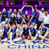 La nazionale femminile dell'Ucraina durante la VNL 2026 La nazionale femminile dell'Ucraina durante la VNL 2026