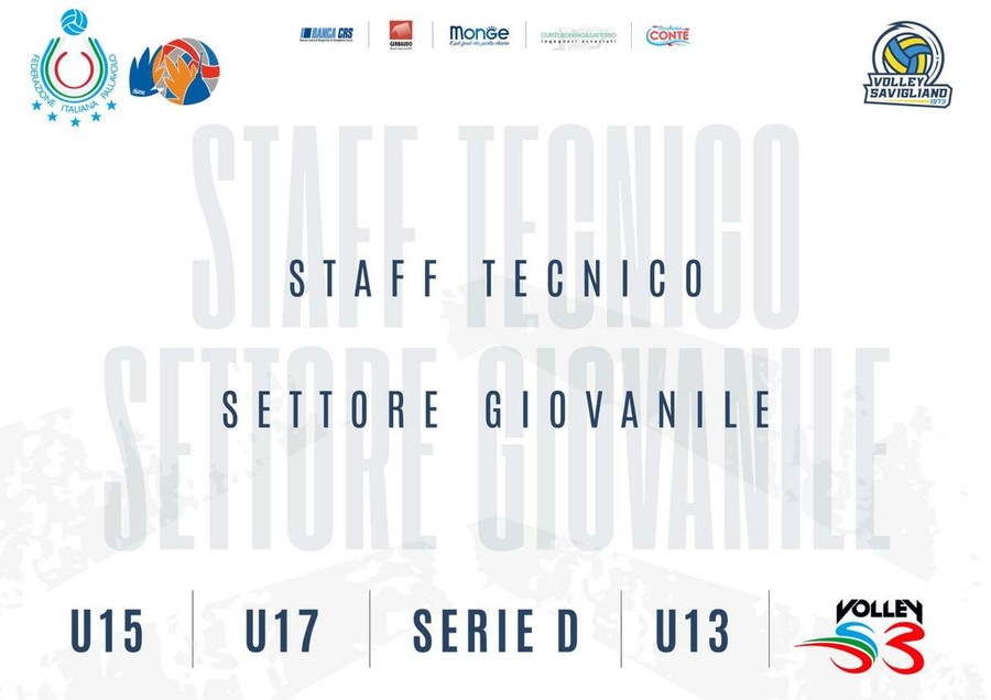 Volley Savigliano, definiti gli staff del settore giovanile 2026/27