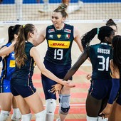 L'Italia femminile impegnata nella Pool 5 di VNL a Pasig City L'Italia femminile impegnata nella Pool 5 di VNL a Pasig City