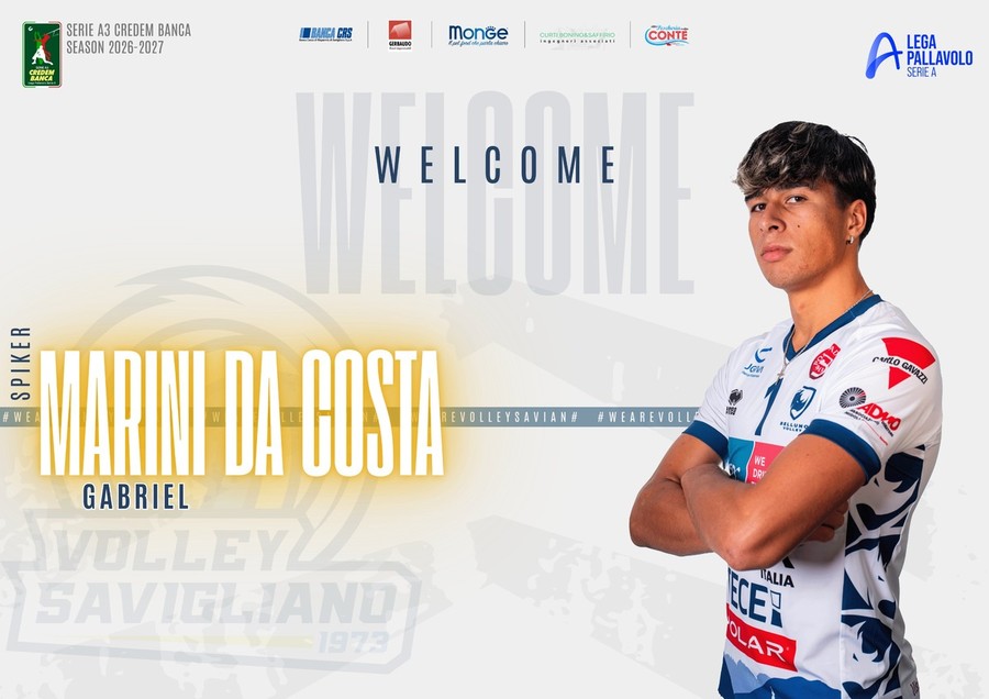 Volley Savigliano, quinto volto nuovo: arriva Gabriel Marini Da Costa Volley Savigliano, quinto volto nuovo: arriva Gabriel Marini Da Costa