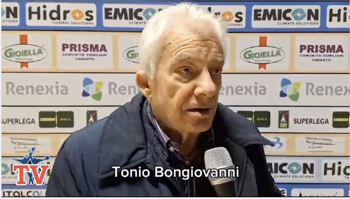 Taranto: Il Presidente Bongiovanni. &quot;Sono indignato con la squadra. Perdere ok, ma l'atteggiamento mi ha indignato. O cambiano...&quot;