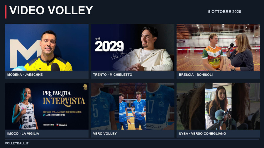 Video Volley – 9 ottobre 2026 Video Volley – 9 ottobre 2026