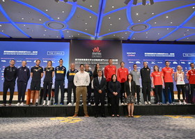 La conferenza stampa delle VNL Finals femminili 2026 a Macao La conferenza stampa delle VNL Finals femminili 2026 a Macao